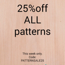 25% off ALL patterns in shop