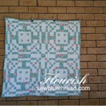 Flourish modern quilt pattern for advanced beginner quilters