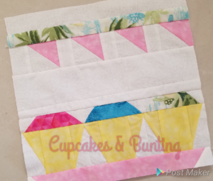 cupcakes, bunting, quilt pattern, quilt